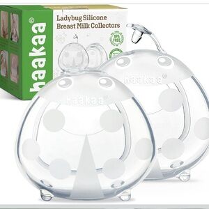 Pair of Haakaa Ladybug Silicone Breast Milk Collectors - VGUC!!